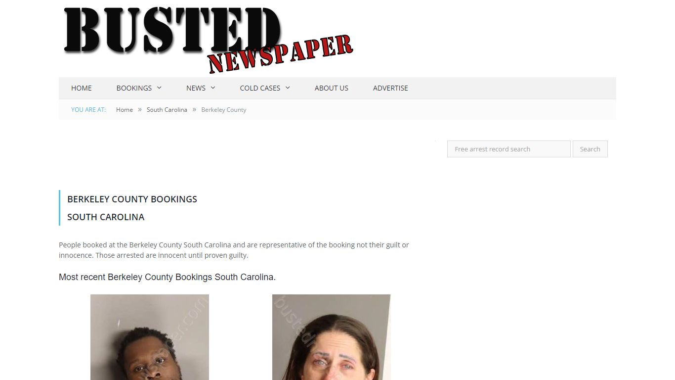 Berkeley County, SC Mugshots - BUSTEDNEWSPAPER.COM